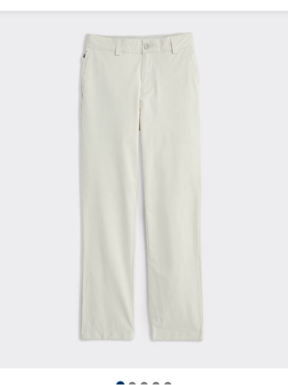Vineyard Vines Boys Performance On the Go Pants in Stone size 7